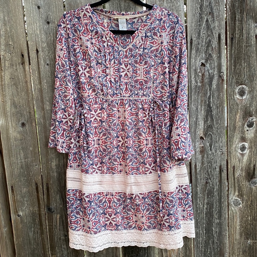 Boho paisley lace dress